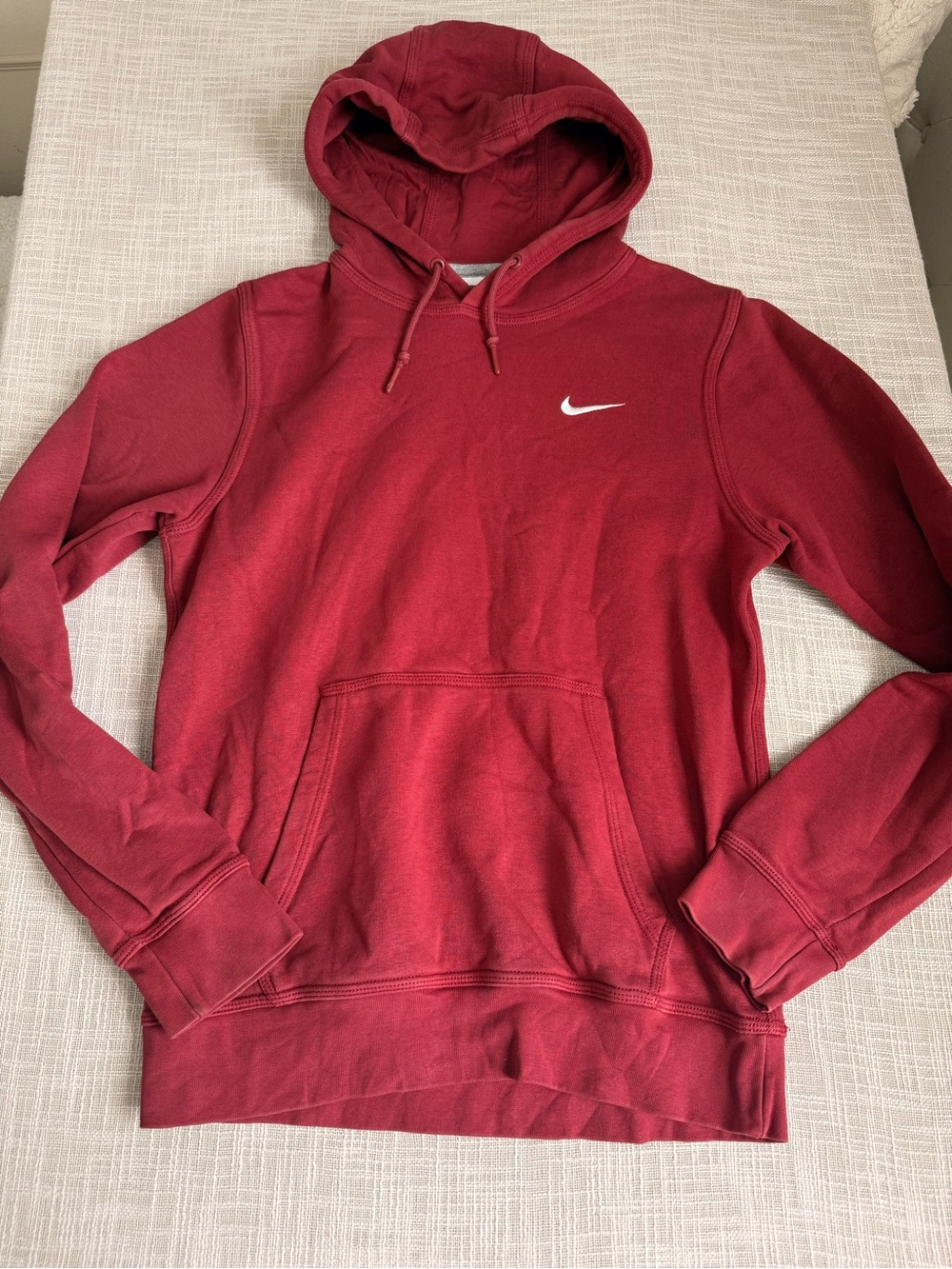 Nike Red Swoosh Pullover Hoodie Size S